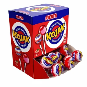 caramelo con palo de cereza