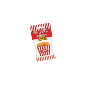 Chicle con forma de alita de pollo frito BFC con relleno líquido, envuelto individualmente, ideal para bromas, eventos divertidos y relleno de piñatas